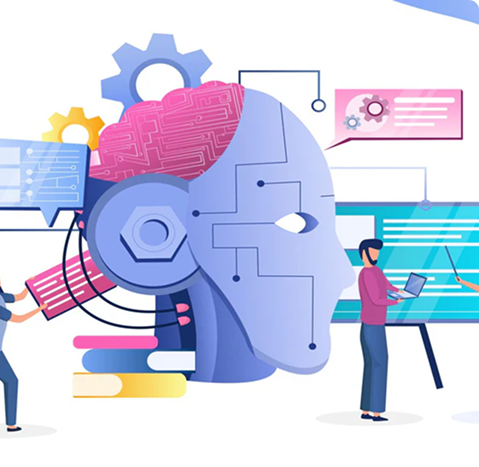 Machine Learning / AI Illustration
